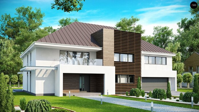 Проект дома Ux20 - 1 Двухэтажные дома в Украине