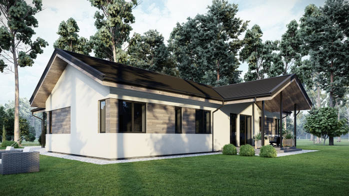 Проєкт будинку DBT 554 - Одноповерхові дома в Україні