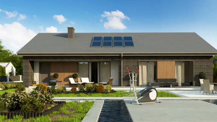 Проект дома U387 k v1 - 4 Одноэтажные дома в Украине