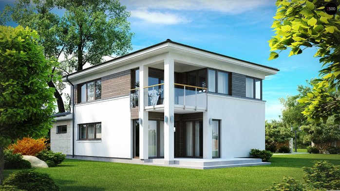 Проєкт будинку Ux8 - Двоповерхові дома в Україні