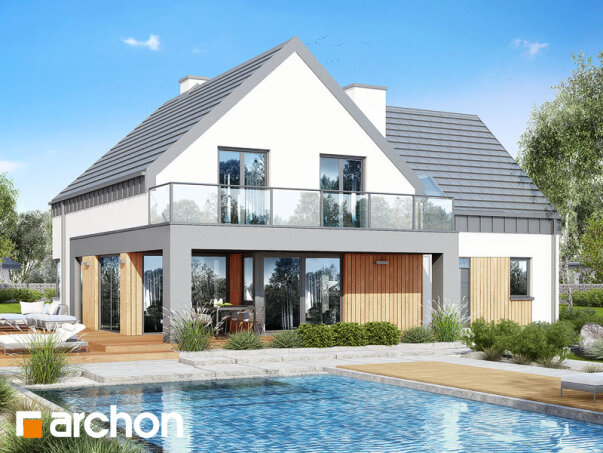 Проєкт будинку Будинок в орлішках (Г2Н) - З мансардним поверхом дома в Україні