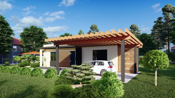 Проект дома DBT 415 - 4 Одноэтажные дома в Украине