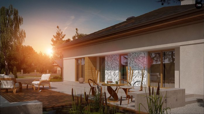 Проєкт будинку U51 - Одноповерхові дома в Україні