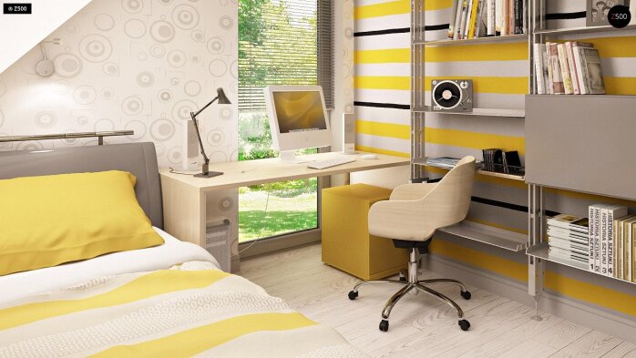 Проєкт будинку U216 - З мансардним поверхом дома в Україні