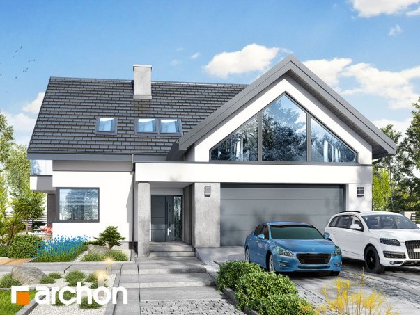 Проєкт будинку Будинок у телімах (Г2) - З мансардним поверхом дома в Україні