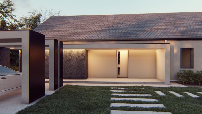 Проект дома U518 - 5 Одноэтажные дома в Украине