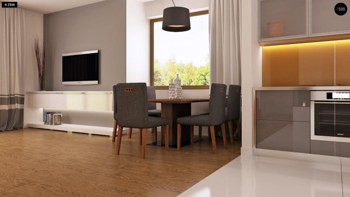 Проєкт будинку U93 - Одноповерхові дома в Україні