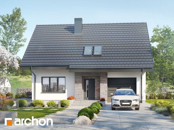 Проєкт будинку Будинок в люцерні 4 вер.2 - З мансардним поверхом дома в Україні