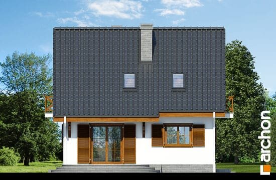 Проєкт будинку Будинок в суниці 3 (П) вер.2 - З мансардним поверхом дома в Україні