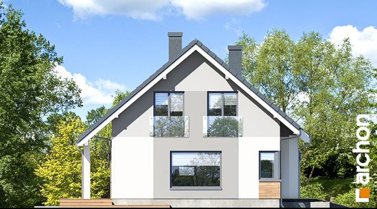 Проект дома Дом в хризантемах (А) - 5 С мансардным этажом дома в Украине