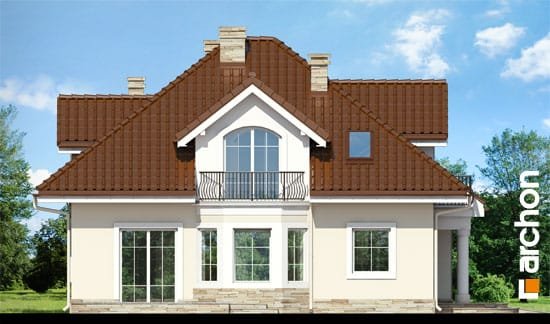 Проєкт будинку Будинок в тим'яні 6 - З мансардним поверхом дома в Україні