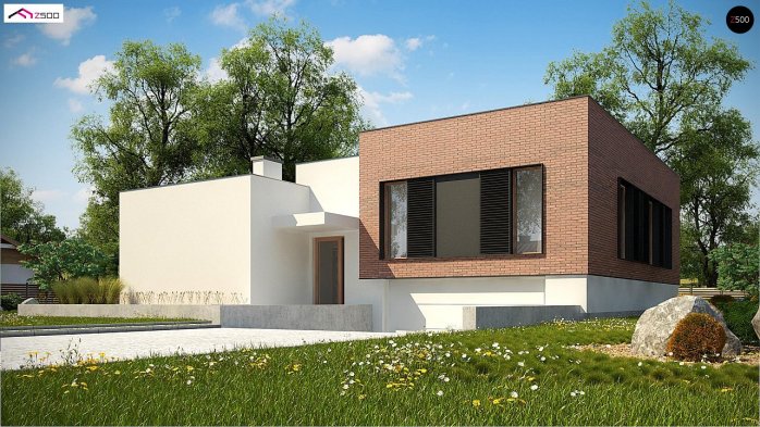 Проєкт будинку Ux132 - Одноповерхові дома в Україні