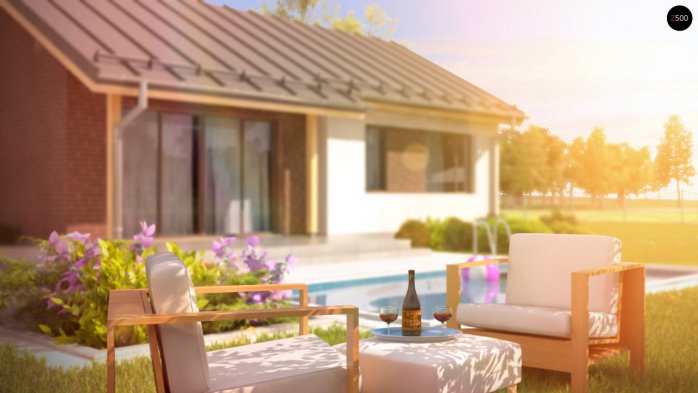 Проєкт будинку U262 - Одноповерхові дома в Україні