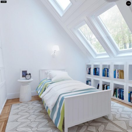 Проект дома U226 - 9 С мансардным этажом дома в Украине