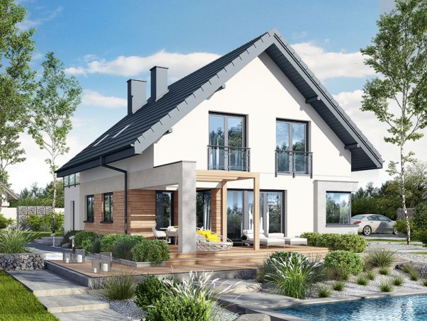 Проєкт будинку Будинок в ізопірумі 4 - З мансардним поверхом дома в Україні