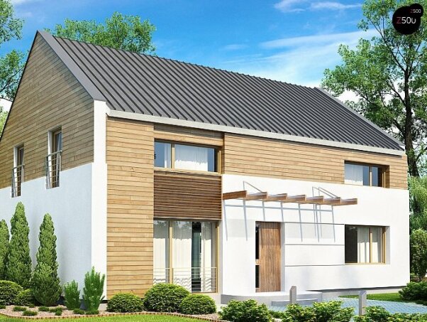 Проект дома Ux11 v3 - 1 Двухэтажные дома в Украине