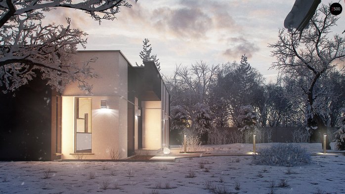 Проект дома Ux116 - 2 Одноэтажные дома в Украине