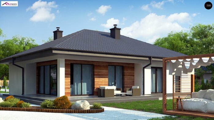 Проєкт будинку U415 - Одноповерхові дома в Україні