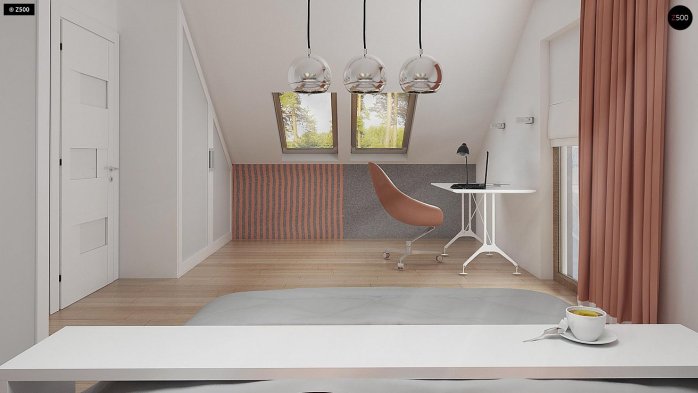 Проєкт будинку U263 + - З мансардним поверхом дома в Україні