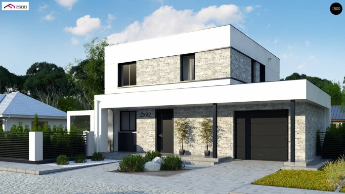 Проект дома Ux92 GP - 2 Двухэтажные дома в Украине