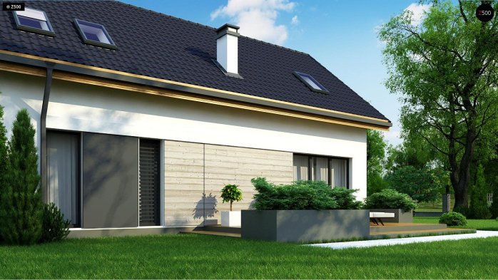 Проект дома U370 - 3 С мансардным этажом дома в Украине