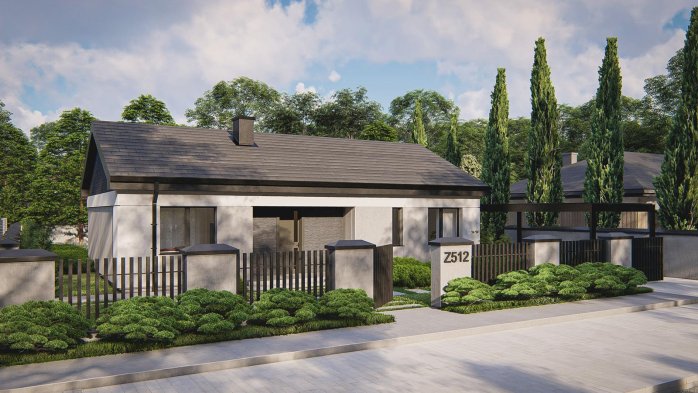 Проєкт будинку U512 - Одноповерхові дома в Україні