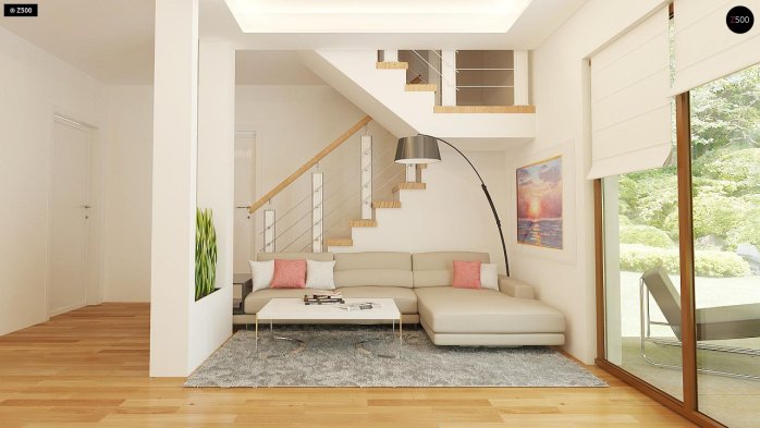 Проєкт будинку U210 - З мансардним поверхом дома в Україні