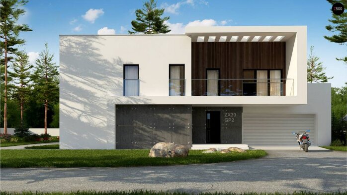 Проект дома Ux39 GP2 - 6 Двухэтажные дома в Украине
