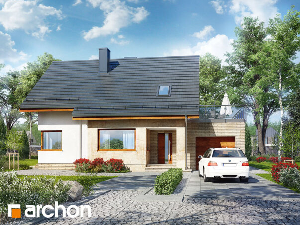 Проект дома Дом в ариземах - 1 С мансардным этажом дома в Украине