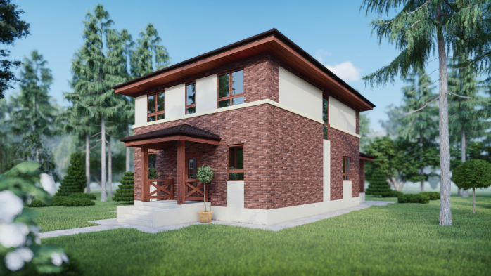 Проект дома DBT 209 - 3 Двухэтажные дома в Украине