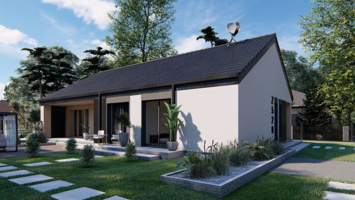 Проєкт будинку U520 - Одноповерхові дома в Україні