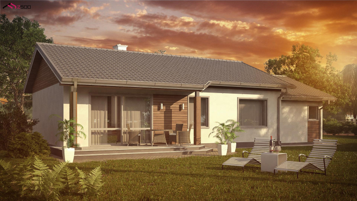 Проєкт будинку U7 L GL v1 - Одноповерхові дома в Україні