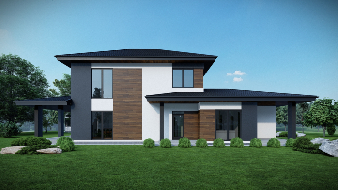 Проєкт будинку DBT 662 - Двоповерхові дома в Україні