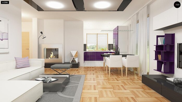 Проект дома U255 B pc - 6 С мансардным этажом дома в Украине