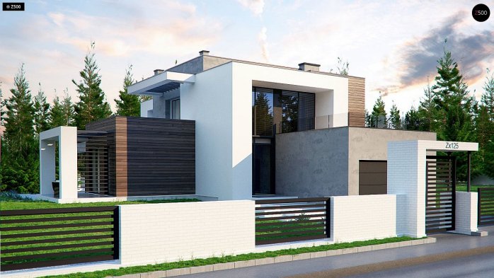 Проект дома Ux125 - 1 Двухэтажные дома в Украине