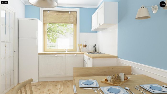 Проект дома U14 w - 5 С мансардным этажом дома в Украине