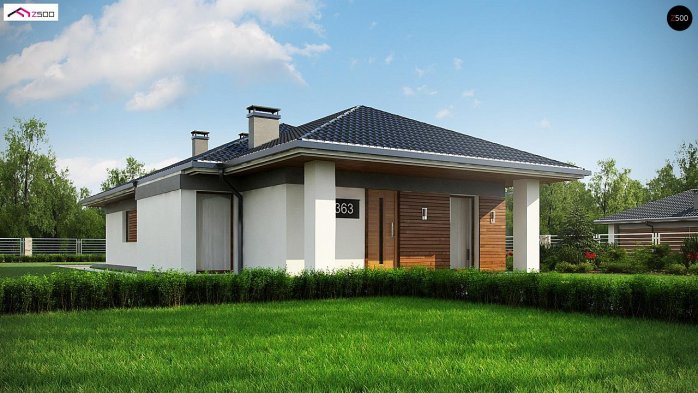 Проєкт будинку U363 - Одноповерхові дома в Україні