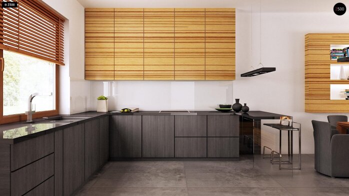 Проект дома U64 a - 9 С мансардным этажом дома в Украине