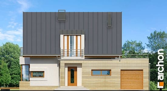 Проект дома Дом в кардамоне вер.2 - 3 С мансардным этажом дома в Украине