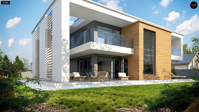 Проект дома Ux75 - 3 Двухэтажные дома в Украине