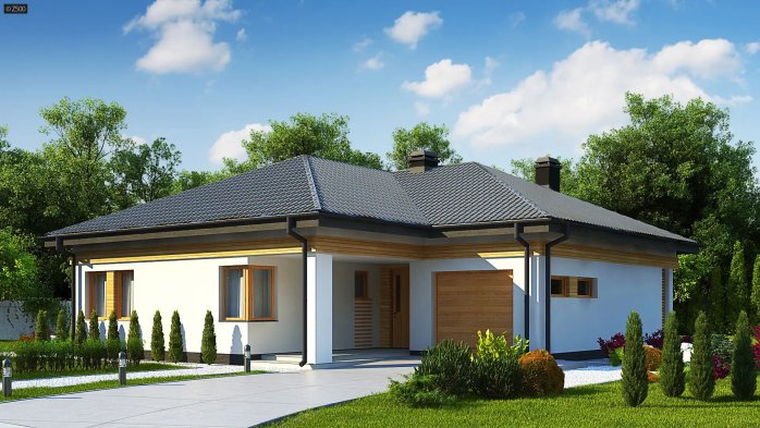 Проєкт будинку U204 GP P - Одноповерхові дома в Україні