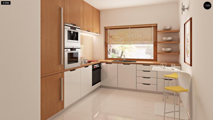 Проект дома Ub4 - 7 С мансардным этажом дома в Украине