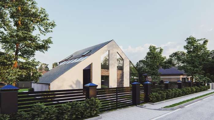 Проект дома U553 - 6 С мансардным этажом дома в Украине