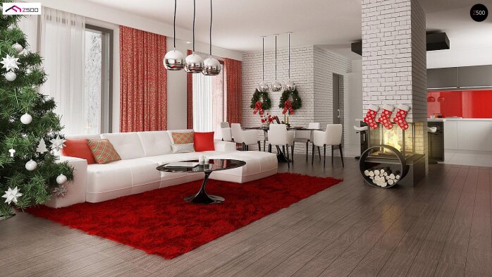 Проєкт будинку Ux96 - Одноповерхові дома в Україні