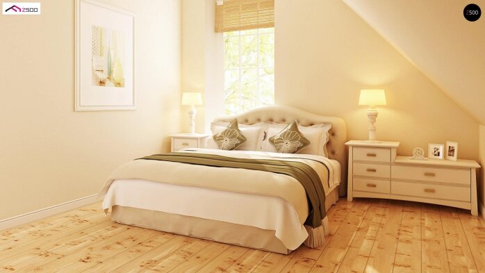 Проєкт будинку U71 - З мансардним поверхом дома в Україні