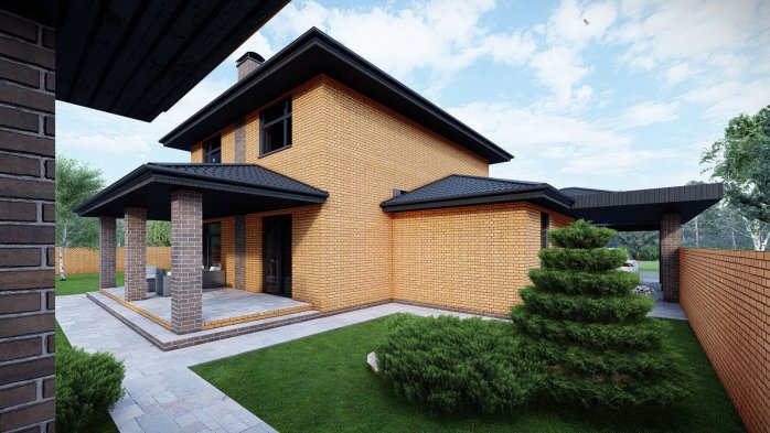 Проект дома DBT 613 - 5 Двухэтажные дома в Украине