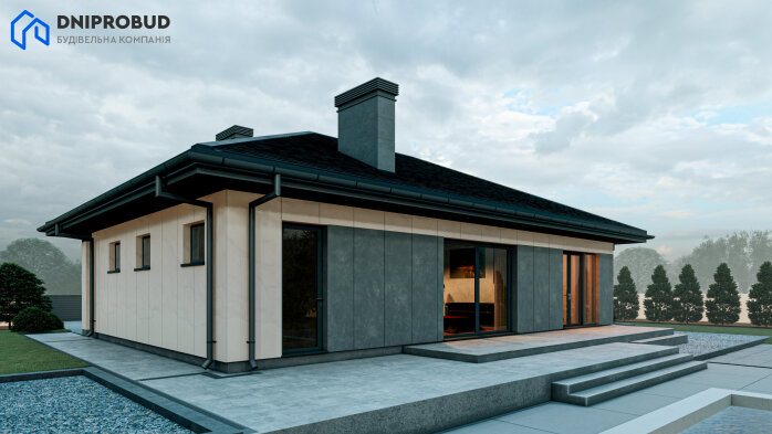 Проект дома DB 54 - 2 Одноэтажные дома в Украине