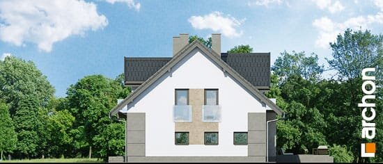 Проект дома Дом в рододендронах 8 (H) - 4 С мансардным этажом дома в Украине