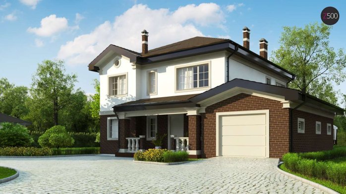 Проєкт будинку Uu2 PK - Двоповерхові дома в Україні