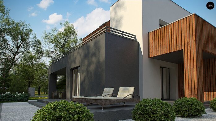 Проєкт будинку Ux74 - Двоповерхові дома в Україні